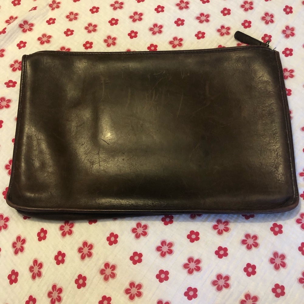 Vintage Coach Slim Clutch Large